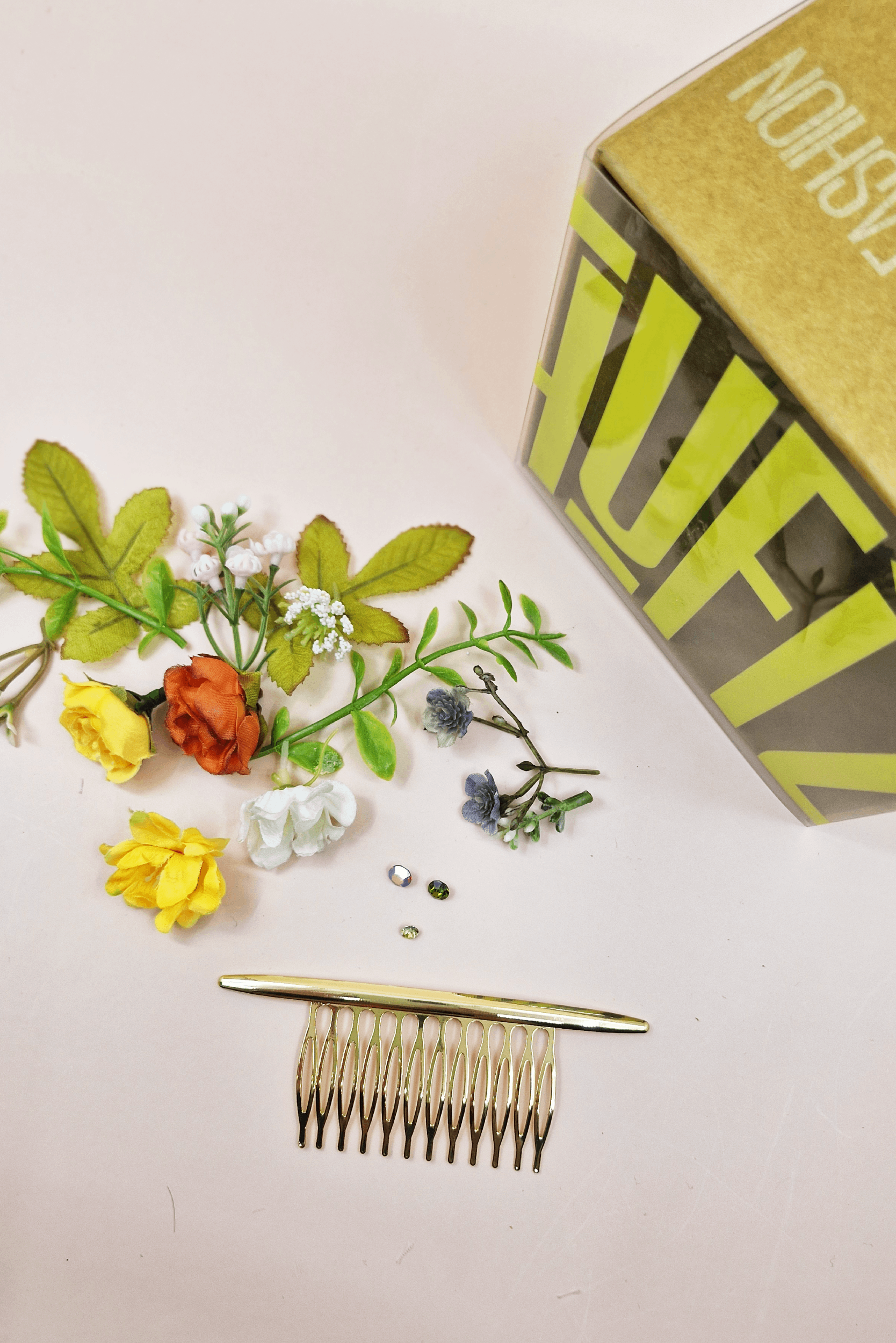 Silk Flowers Comb Kit - Flowers Field - Shufizoo