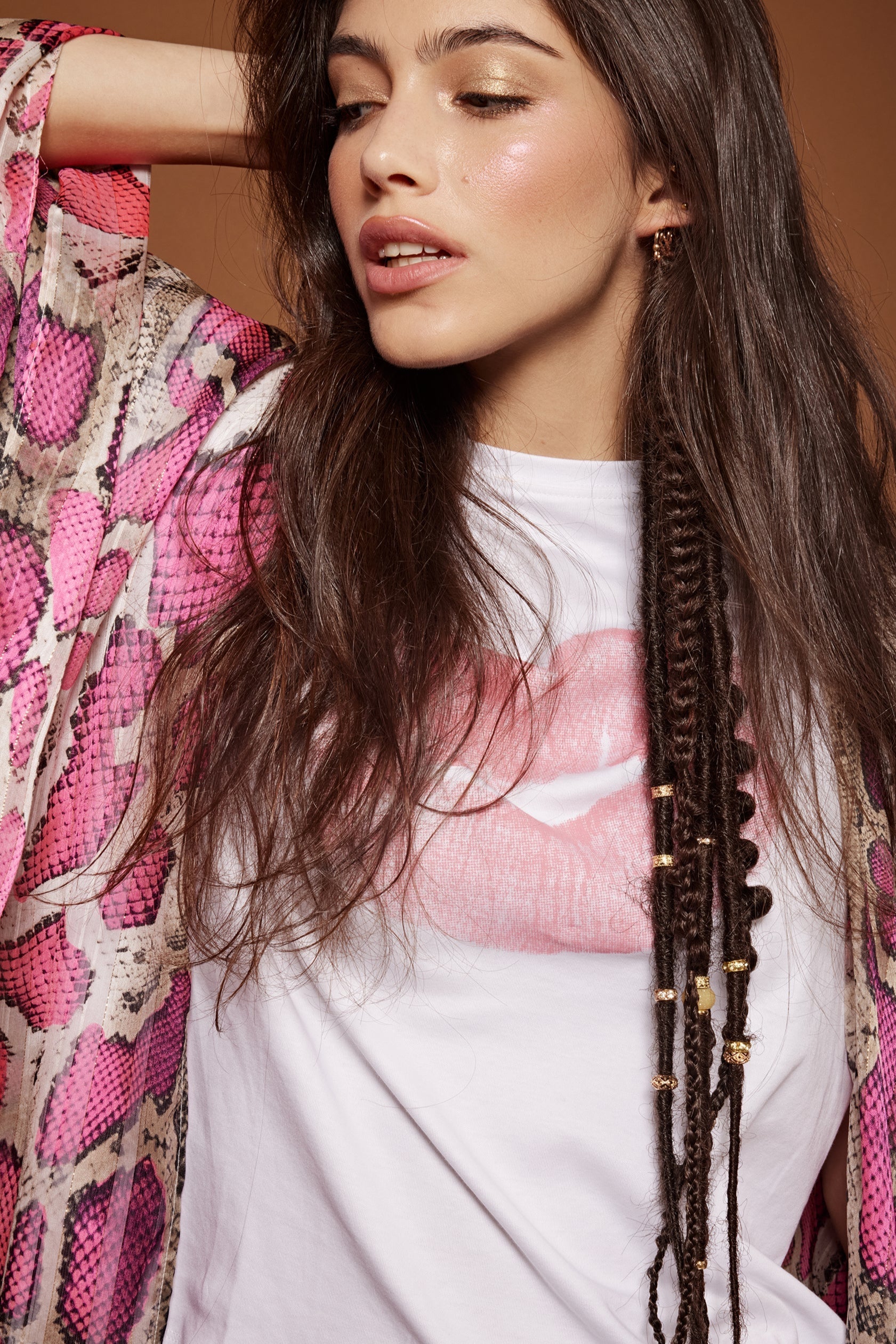 Chocolate brown synthetic dreadlocks - Shufizoo