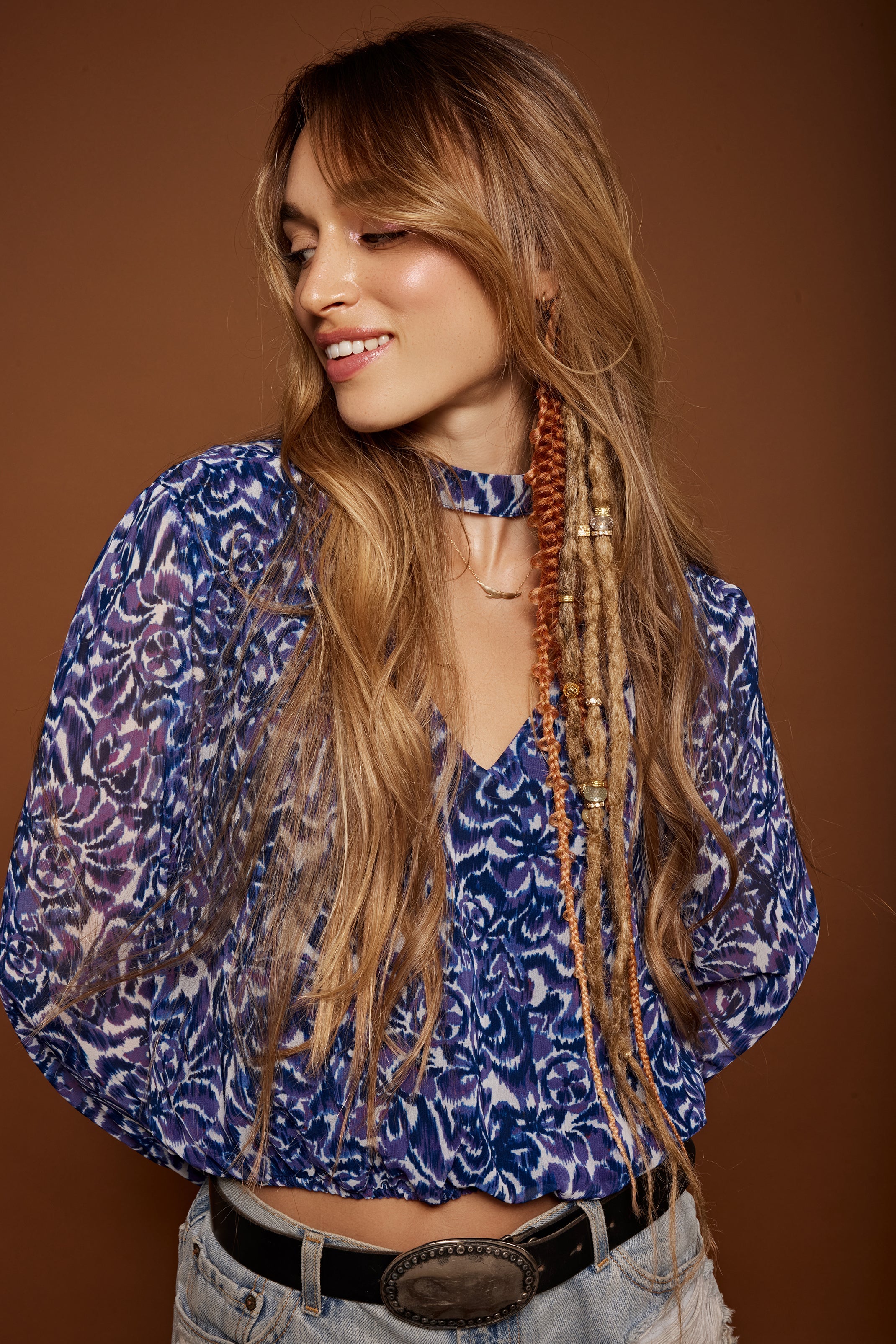 Light caramel synthetic dreadlocks - Shufizoo