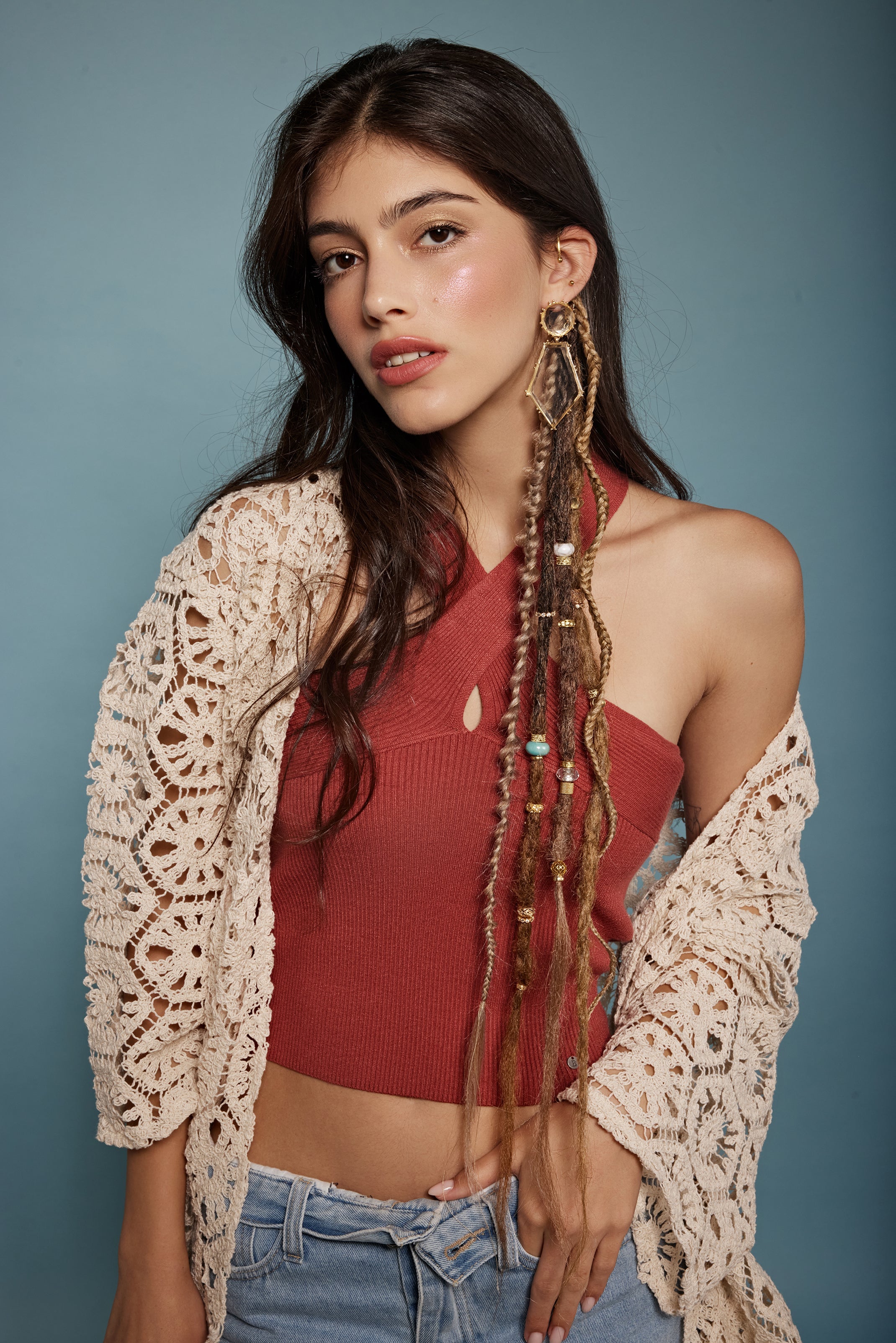 Chestnut synthetic dreadlocks - Shufizoo