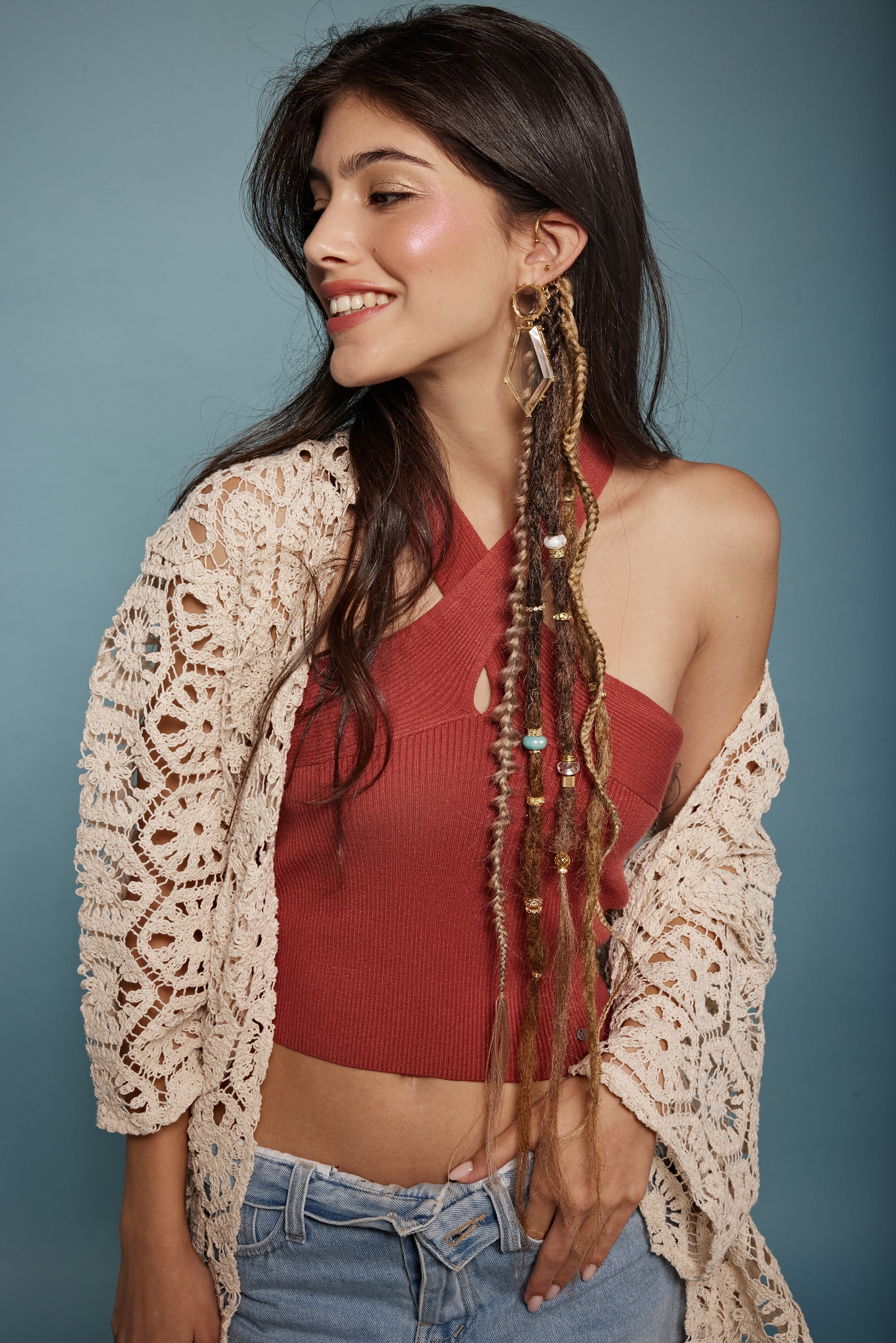 Chestnut synthetic dreadlocks - Shufizoo