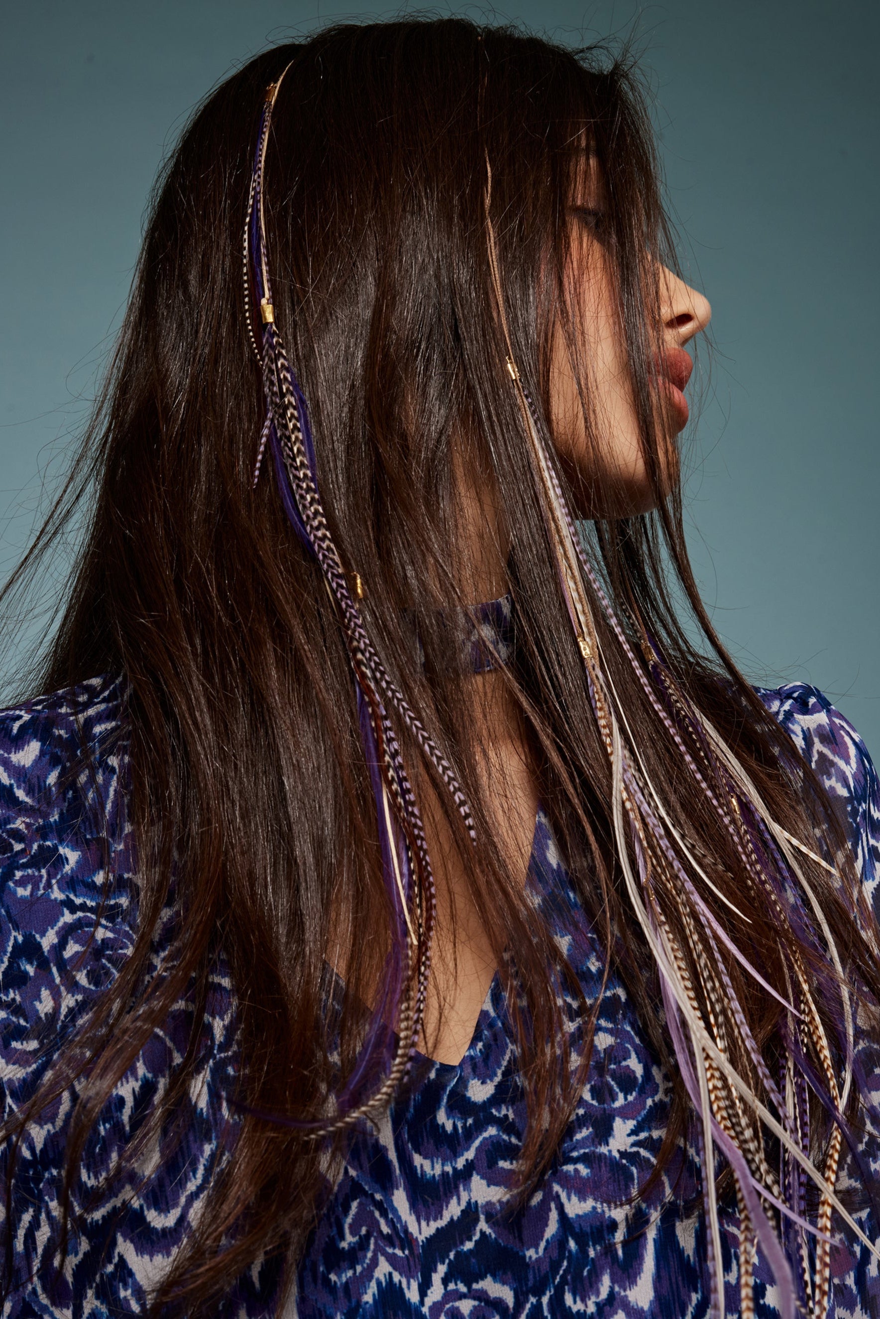 Raschel Feathers Thread - Shufizoo - Purple