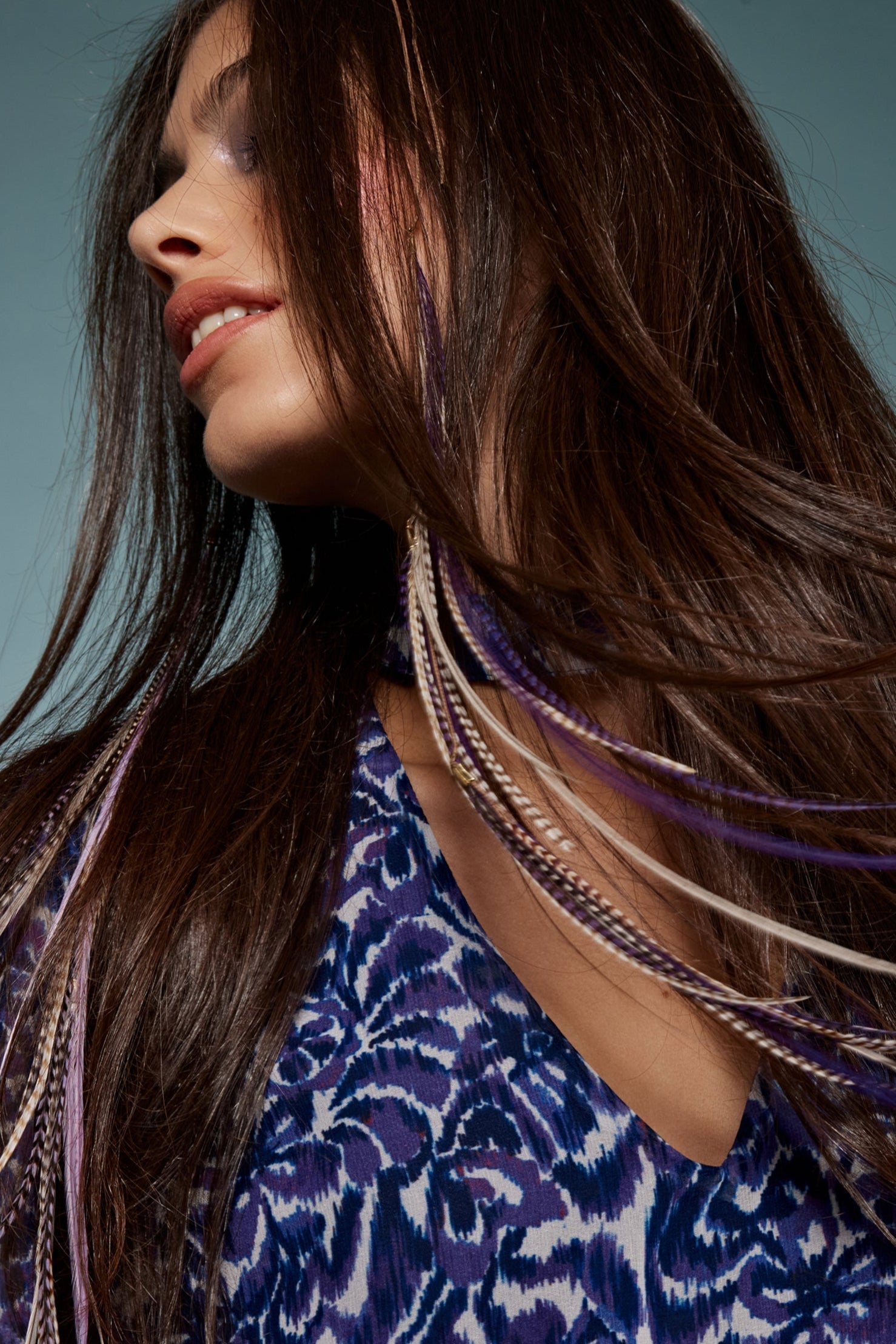 Raschel Feathers Thread - Shufizoo - Purple