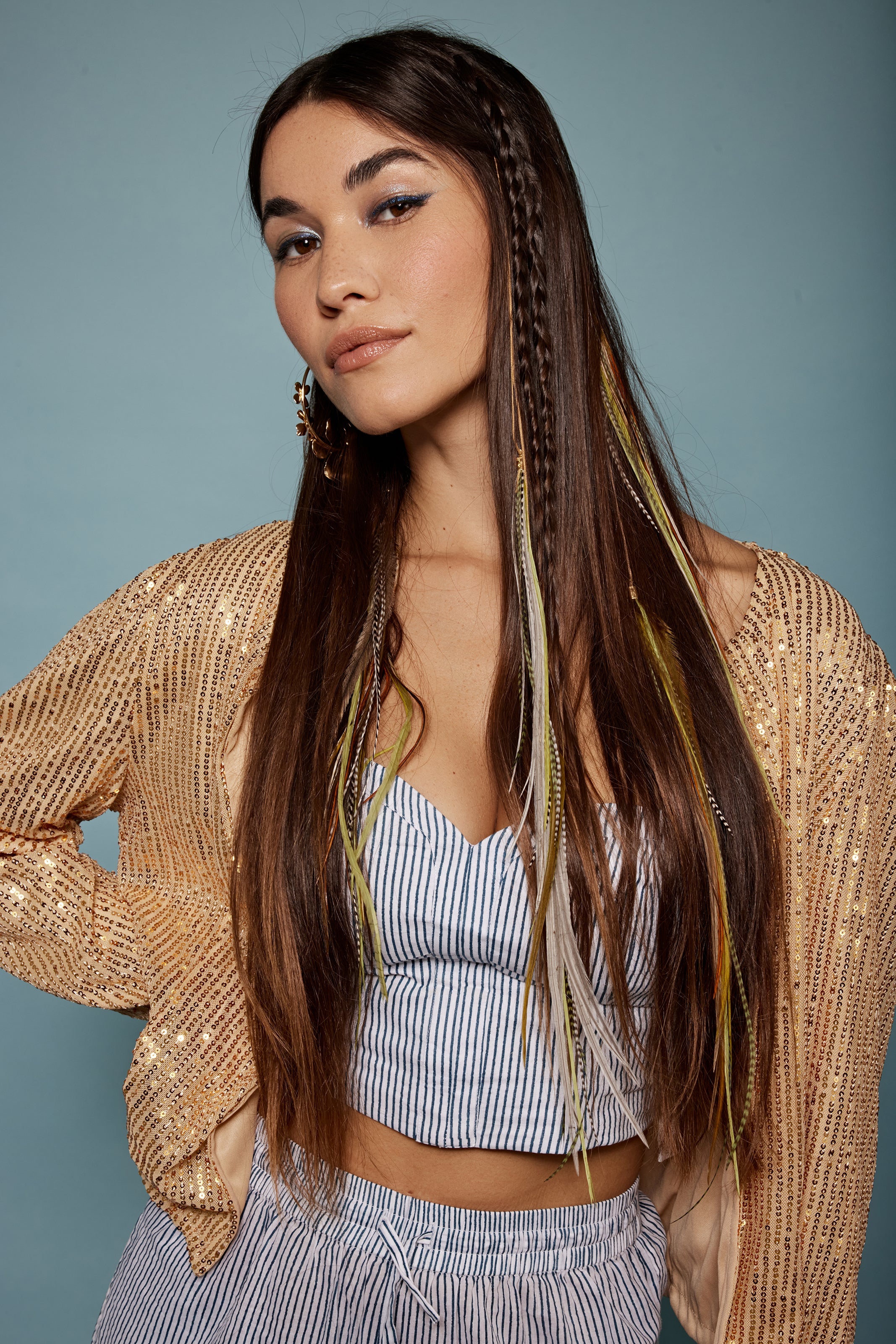 Raschel Feathers Thread - Shufizoo - olive