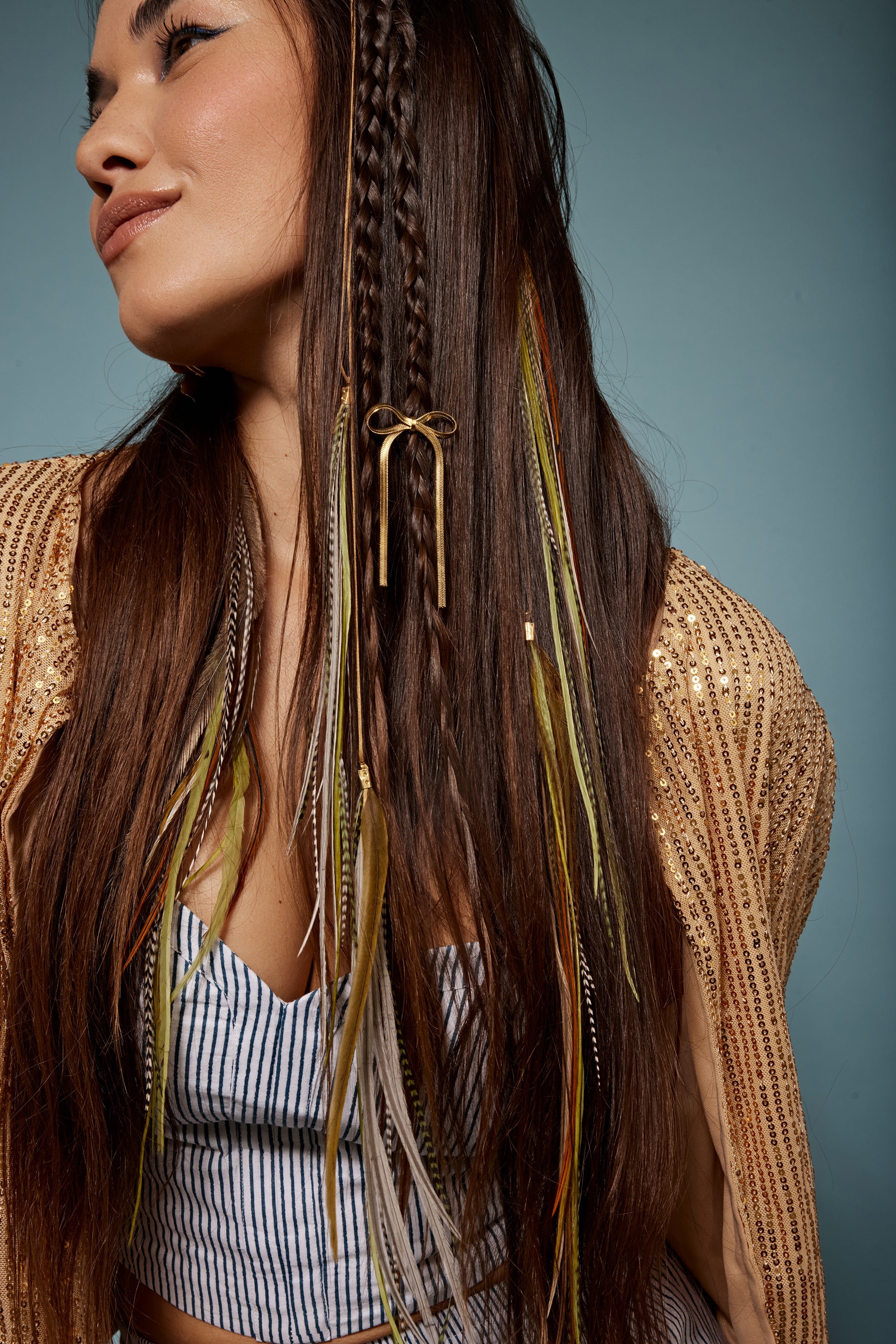 Raschel Feathers Thread - Shufizoo - olive