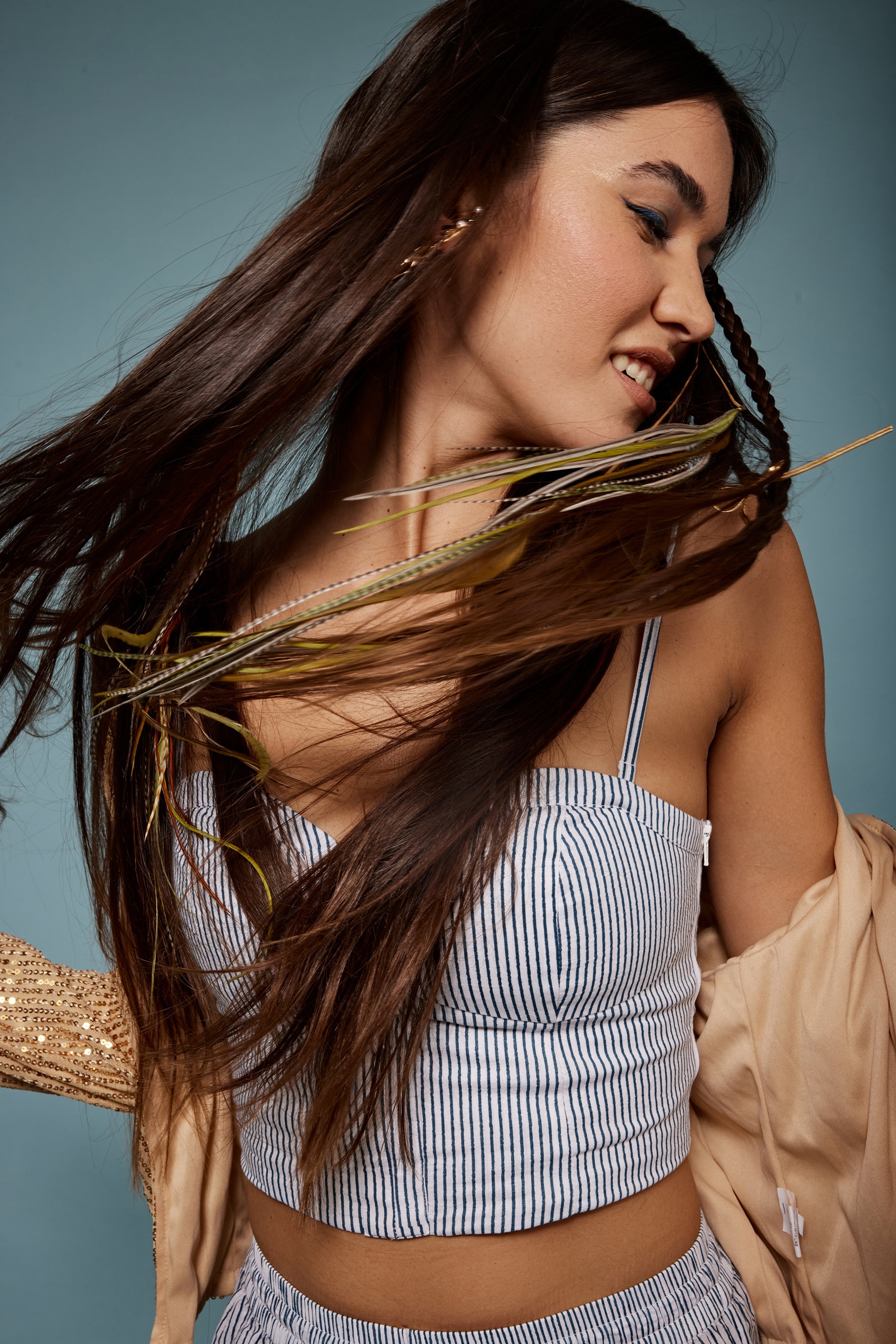 Raschel Feathers Thread - Shufizoo - olive