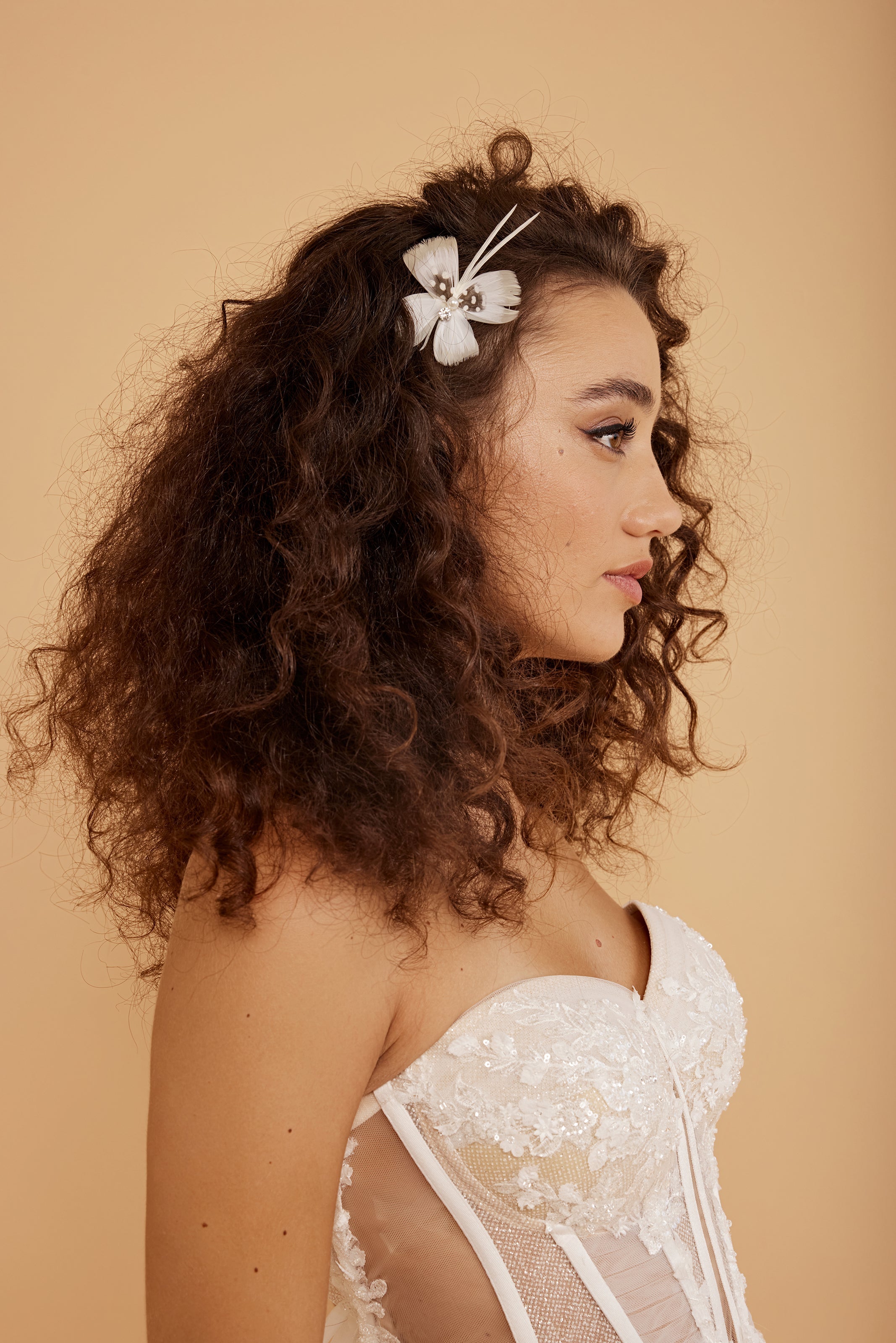 White Scarlette Art-deco comb - Shufizoo