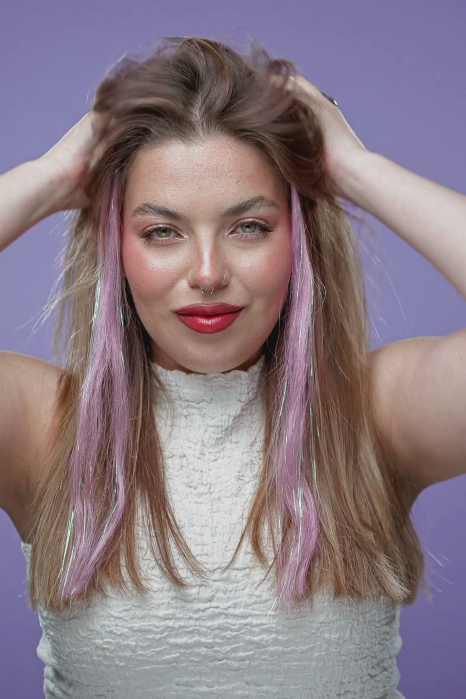 גוון שיער טבעי - מנצנץ