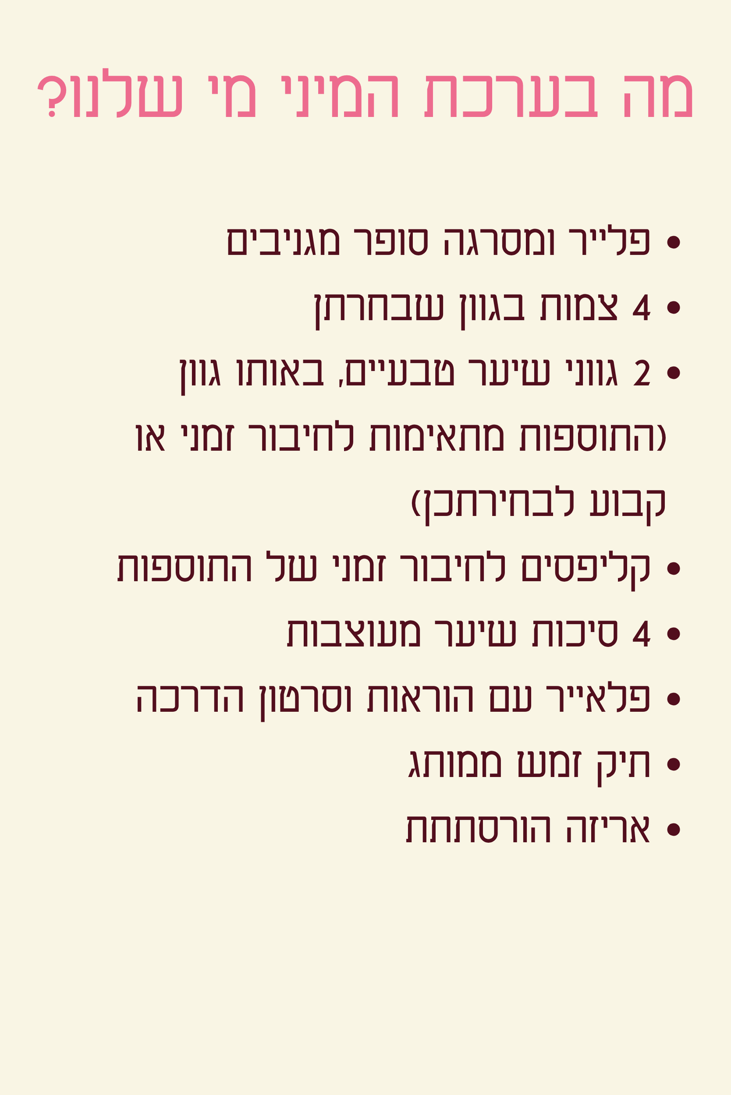ערכת מיני מי