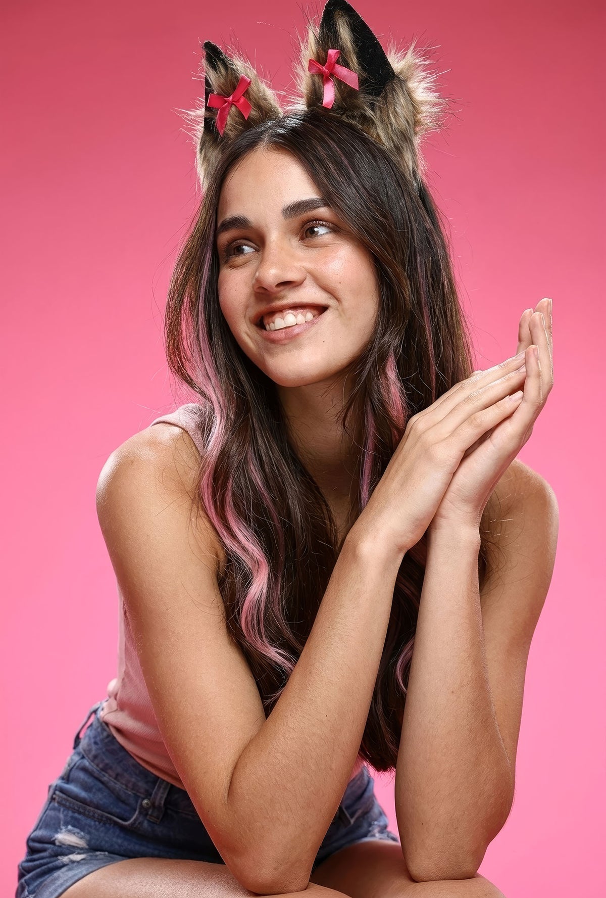 גוון שיער טבעי - ורוד בייבי
