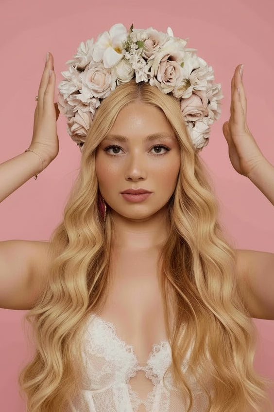 קשת פרחי משי - יסמין