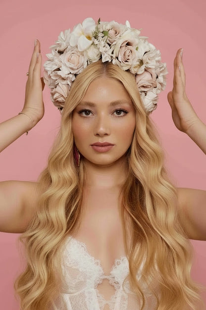 קשת פרחי משי - יסמין