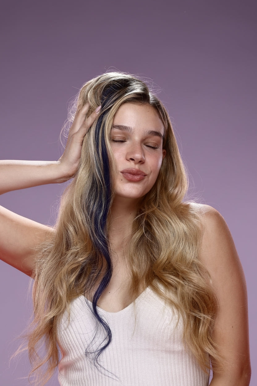 גוון שיער טבעי - כחול כהה