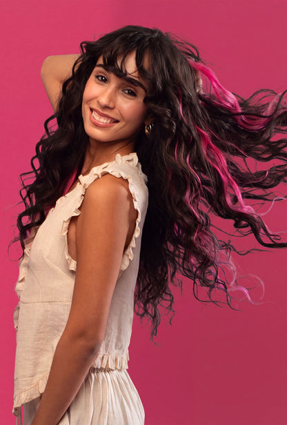 גוון שיער טבעי - ורוד עמוק