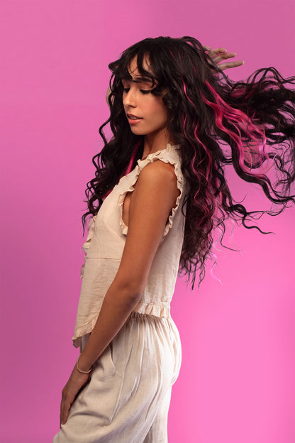 גוון שיער טבעי - ורוד עמוק