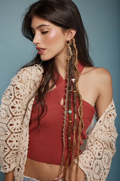 Chestnut synthetic dreadlocks - Shufizoo