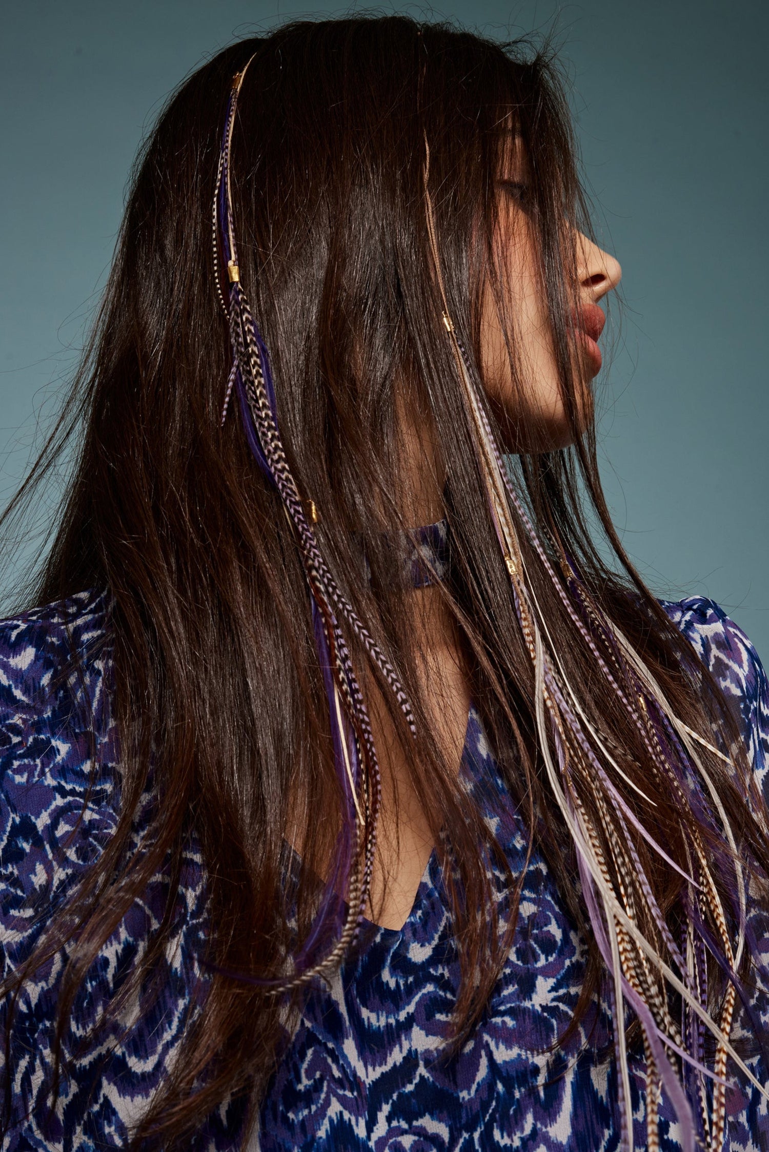 Raschel Feathers Thread - Shufizoo - Purple