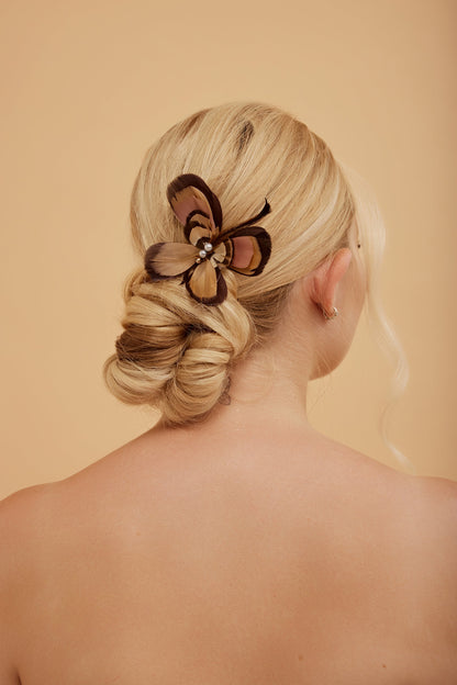 Brown Merry Art-deco comb - Shufizoo