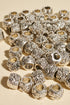 Dreadlock beads - Shufizoo - Silver Beads with Embossed Patterns