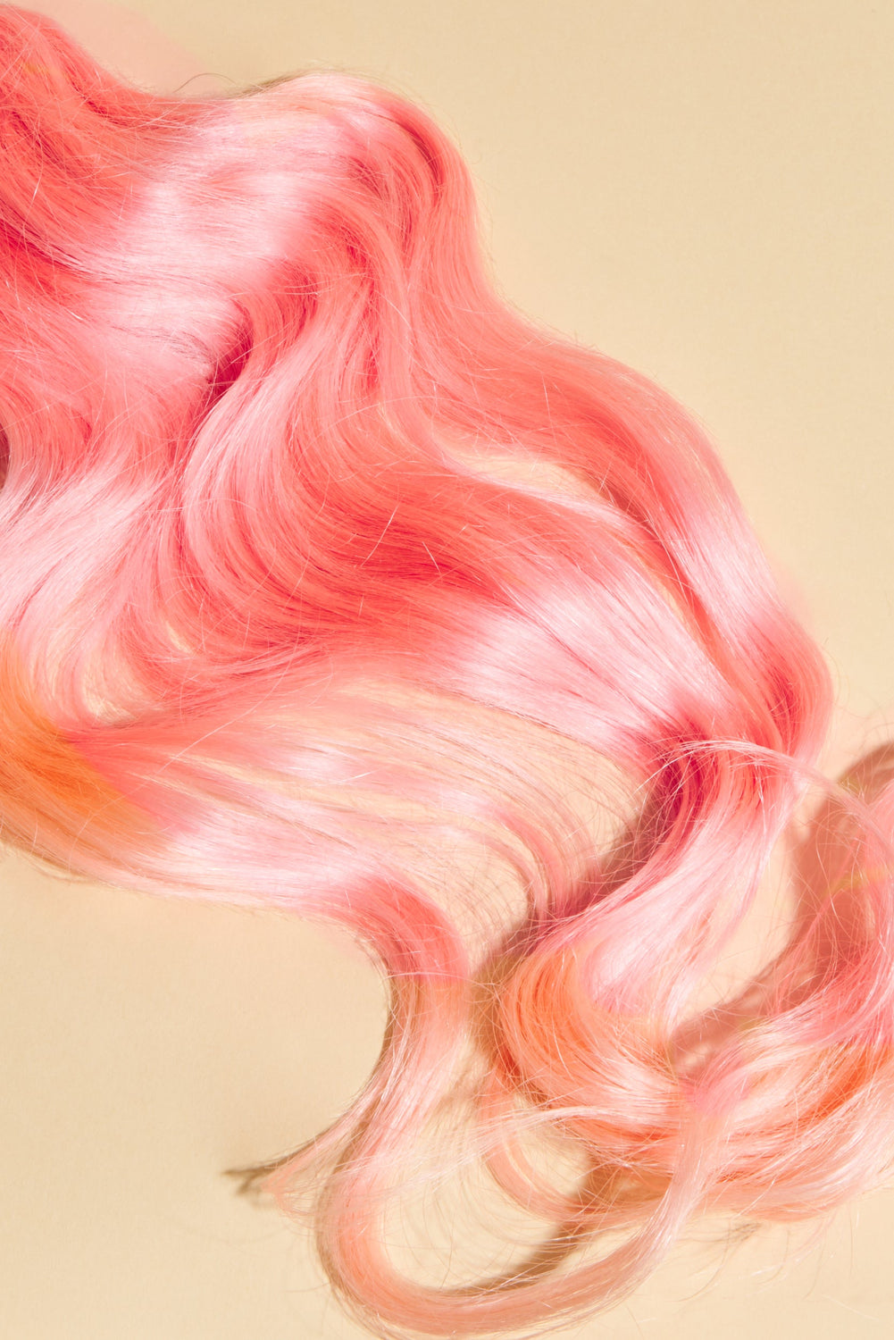 פקשוט של שיער טבעי בצבע ורוד בייבי