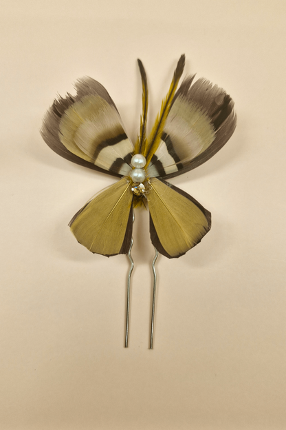 Brown Scarlette Art-deco comb - Shufizoo