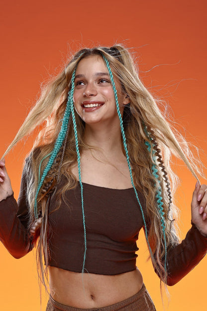 טוטאל לוק - טורקיז כהה