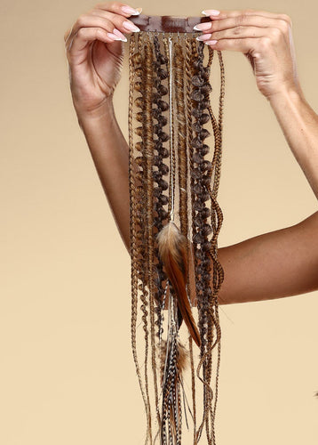 סט על שרשרת שיער ארוכה