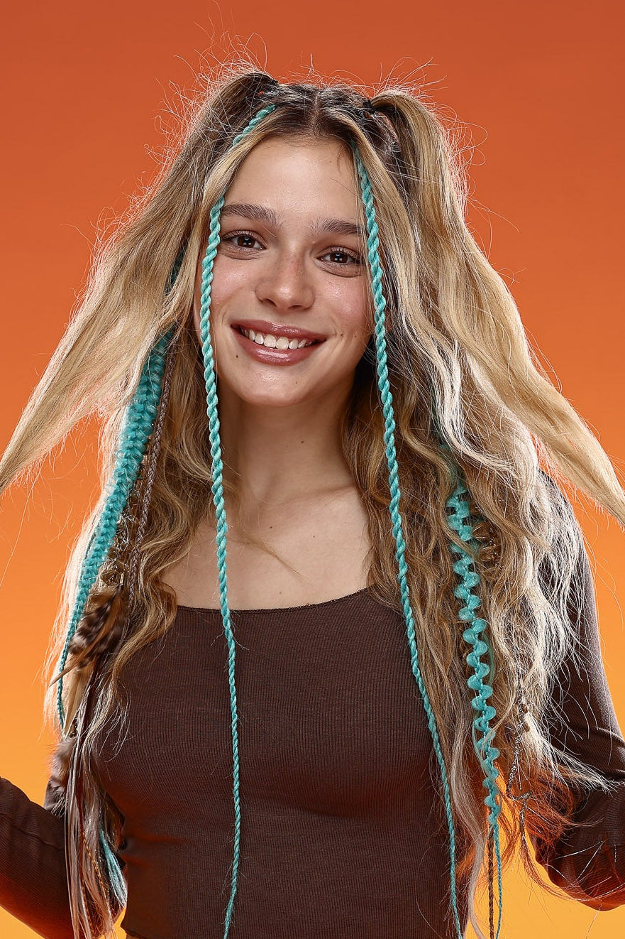 טוטאל לוק - טורקיז כהה